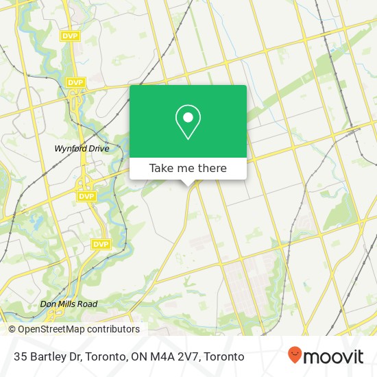 35 Bartley Dr, Toronto, ON M4A 2V7 map