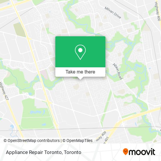 Appliance Repair Toronto map
