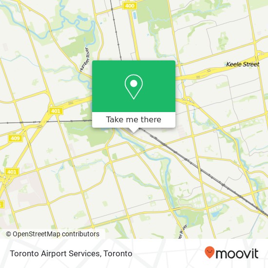 Toronto Airport Services map