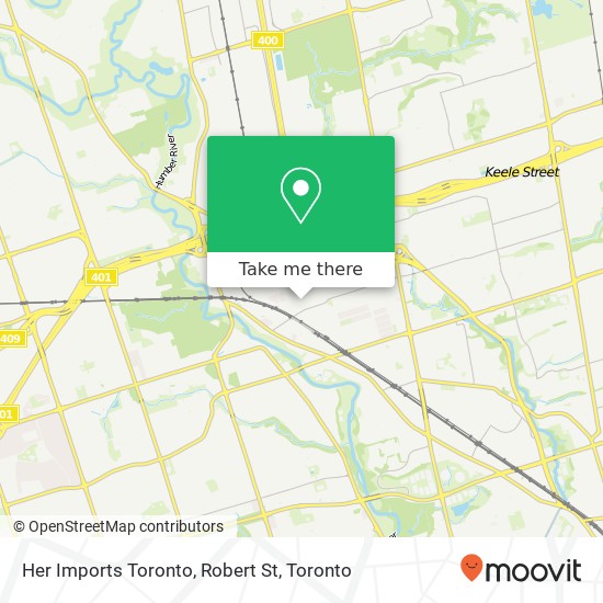 Her Imports Toronto, Robert St map