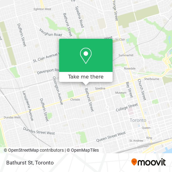 Bathurst St map