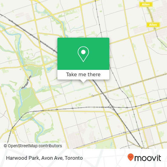 Harwood Park, Avon Ave map