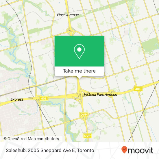 Saleshub, 2005 Sheppard Ave E map