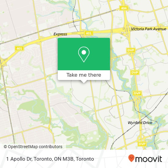 1 Apollo Dr, Toronto, ON M3B map