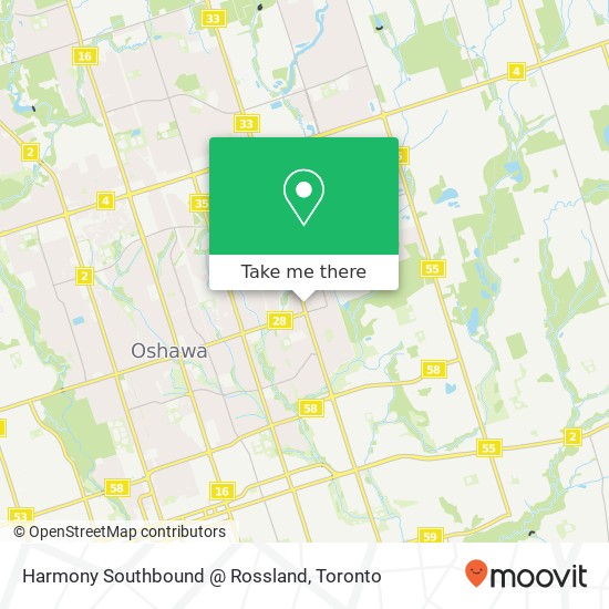 Harmony Southbound @ Rossland map