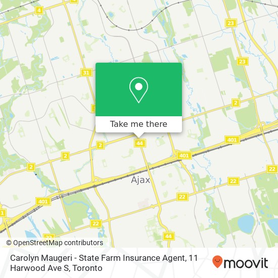 Carolyn Maugeri - State Farm Insurance Agent, 11 Harwood Ave S map