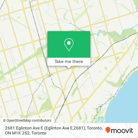 2681 Eglinton Ave E (Eglinton Ave E,2681), Toronto, ON M1K 2S2 map