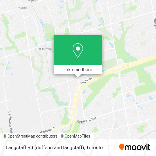 Langstaff Rd (dufferin and langstaff) map
