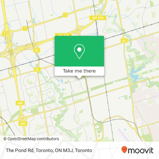 The Pond Rd, Toronto, ON M3J map