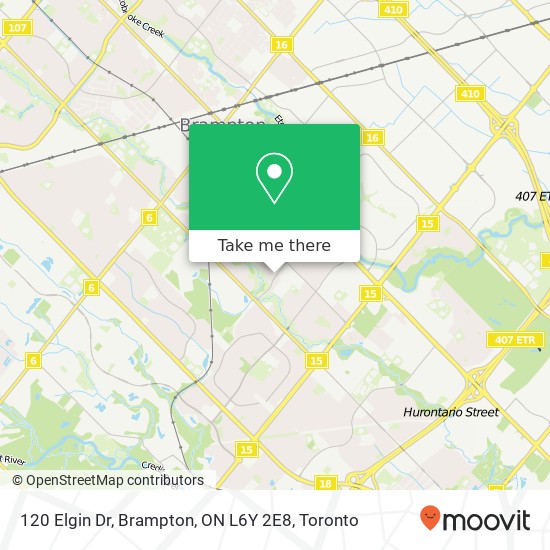 120 Elgin Dr, Brampton, ON L6Y 2E8 map