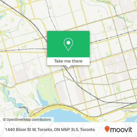 1440 Bloor St W, Toronto, ON M6P 3L5 map