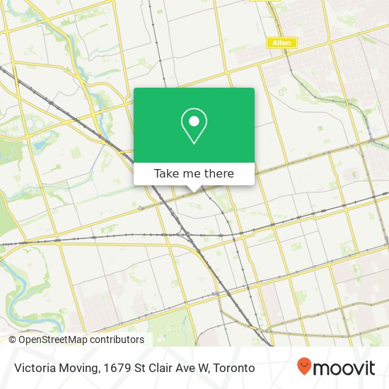 Victoria Moving, 1679 St Clair Ave W plan