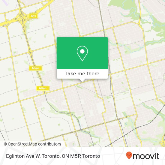Eglinton Ave W, Toronto, ON M5P plan