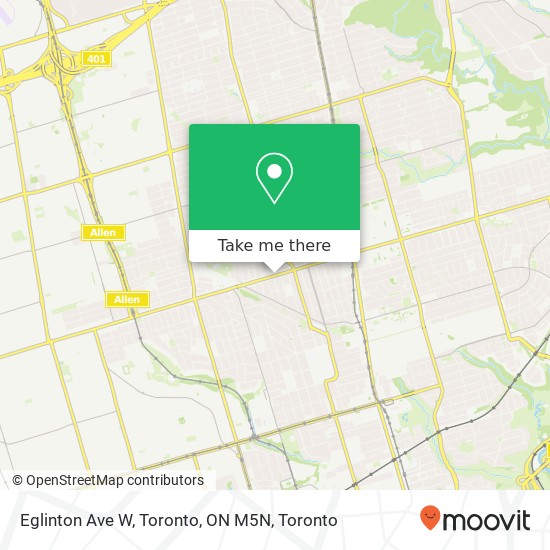 Eglinton Ave W, Toronto, ON M5N plan