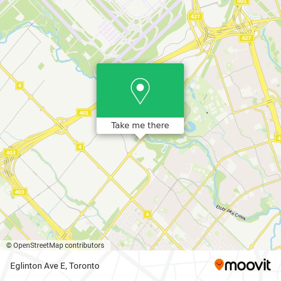 Eglinton Ave E map