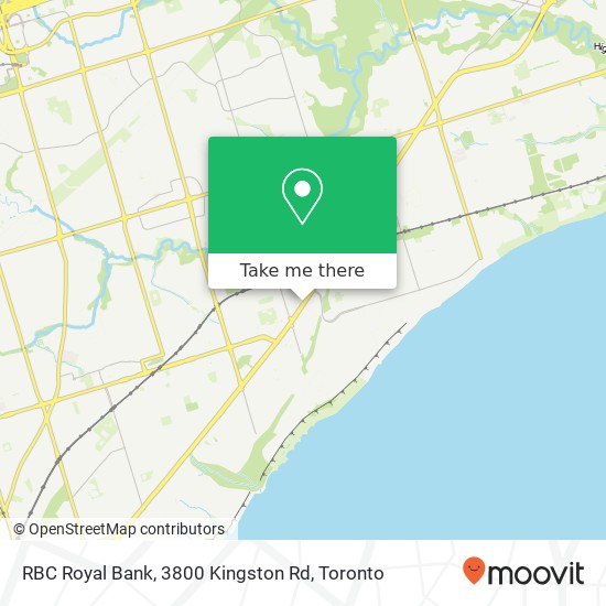 RBC Royal Bank, 3800 Kingston Rd map