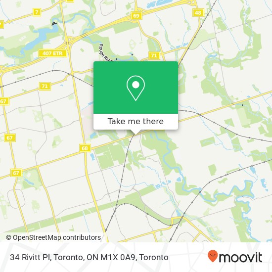 34 Rivitt Pl, Toronto, ON M1X 0A9 map