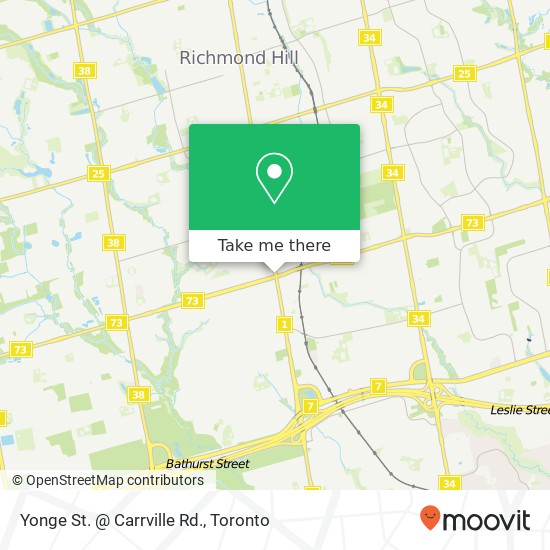 Yonge St. @ Carrville Rd. map