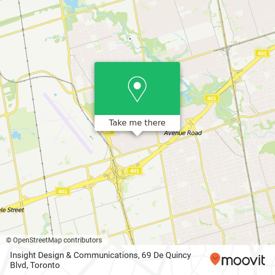 Insight Design & Communications, 69 De Quincy Blvd map