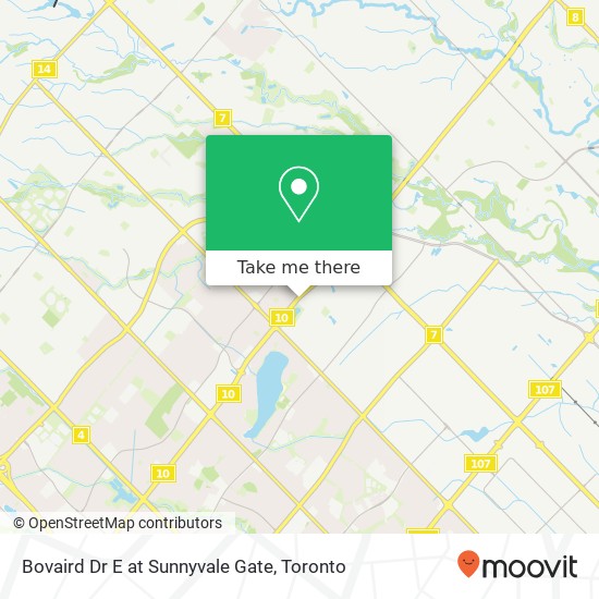 Bovaird Dr E at Sunnyvale Gate map