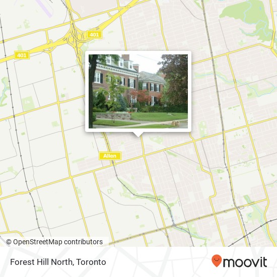 Forest Hill North map