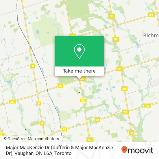 Major MacKenzie Dr (dufferin & Major MacKenzie Dr), Vaughan, ON L6A plan