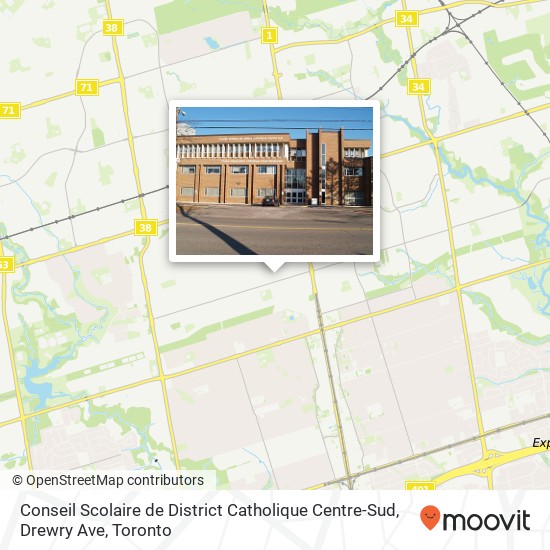 Conseil Scolaire de District Catholique Centre-Sud, Drewry Ave map