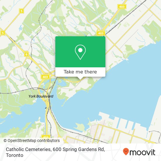 Catholic Cemeteries, 600 Spring Gardens Rd map