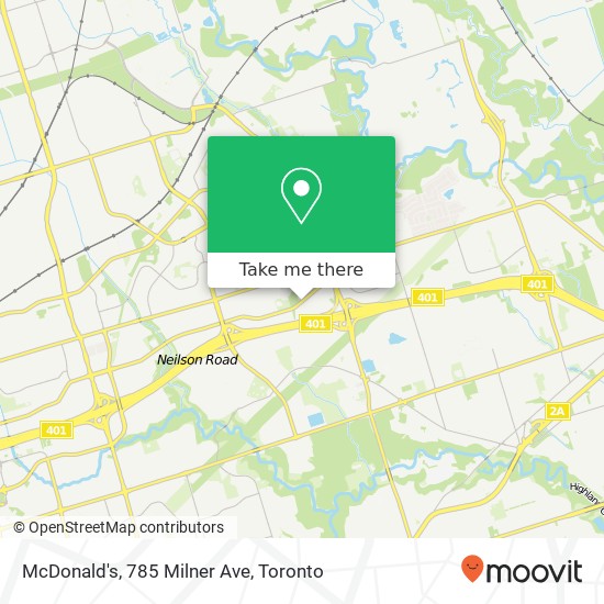 McDonald's, 785 Milner Ave map