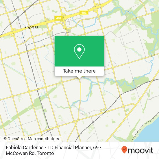 Fabiola Cardenas - TD Financial Planner, 697 McCowan Rd map