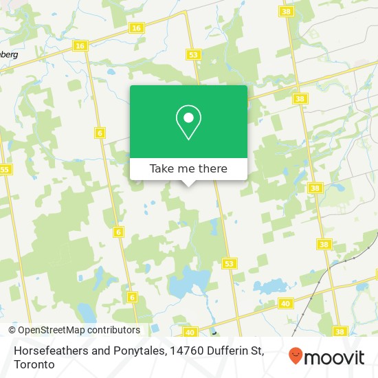 Horsefeathers and Ponytales, 14760 Dufferin St map
