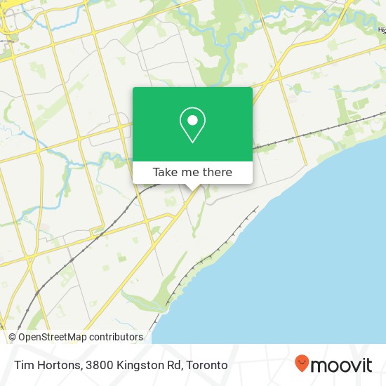 Tim Hortons, 3800 Kingston Rd plan