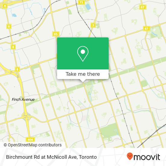 Birchmount Rd at McNicoll Ave plan