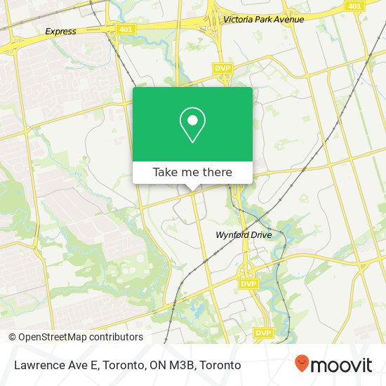 Lawrence Ave E, Toronto, ON M3B map
