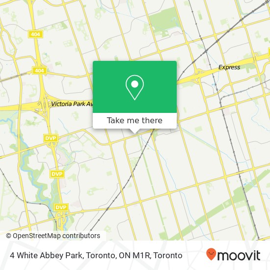 4 White Abbey Park, Toronto, ON M1R map
