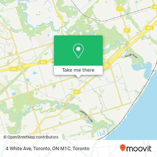 4 White Ave, Toronto, ON M1C map