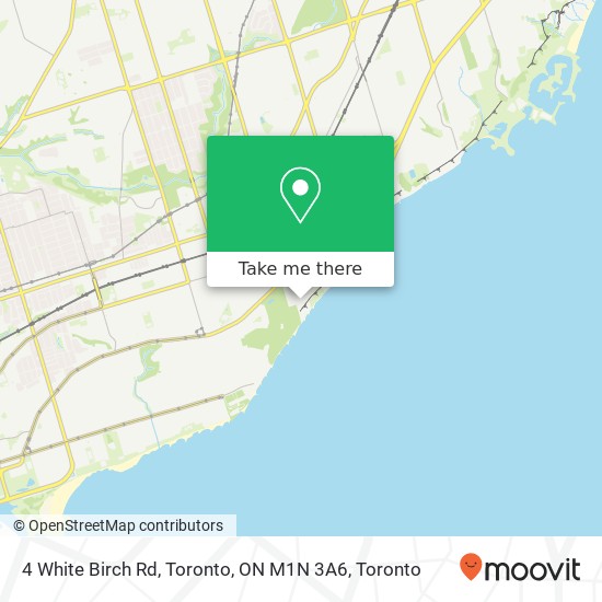 4 White Birch Rd, Toronto, ON M1N 3A6 map