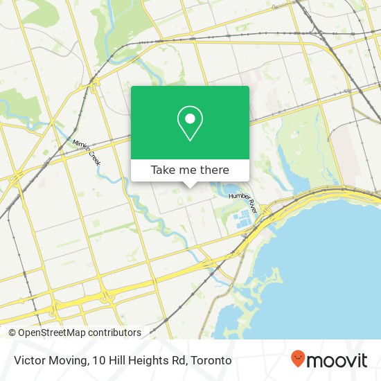 Victor Moving, 10 Hill Heights Rd map