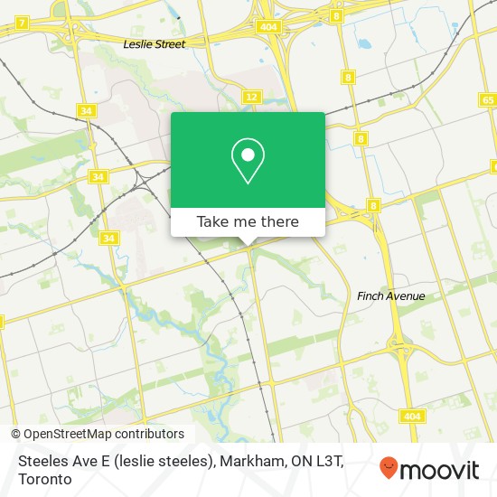 Steeles Ave E (leslie steeles), Markham, ON L3T plan