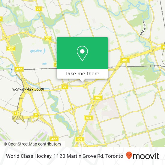 World Class Hockey, 1120 Martin Grove Rd map