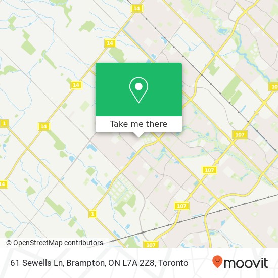 61 Sewells Ln, Brampton, ON L7A 2Z8 map