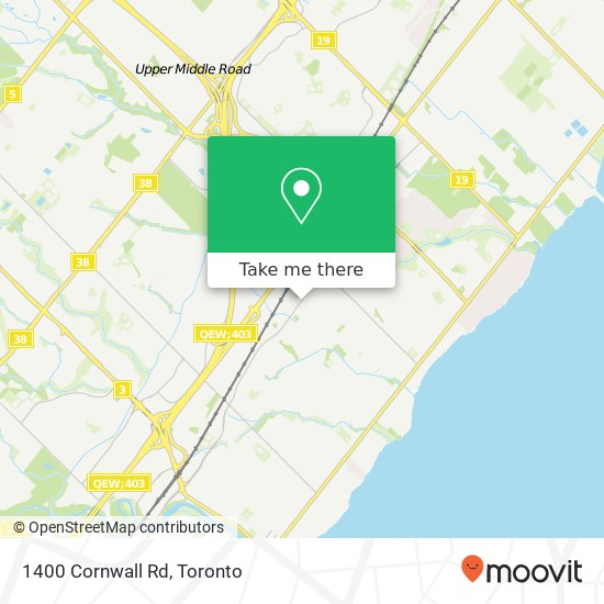 1400 Cornwall Rd map