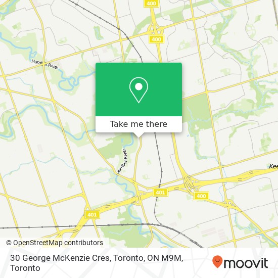 30 George McKenzie Cres, Toronto, ON M9M map