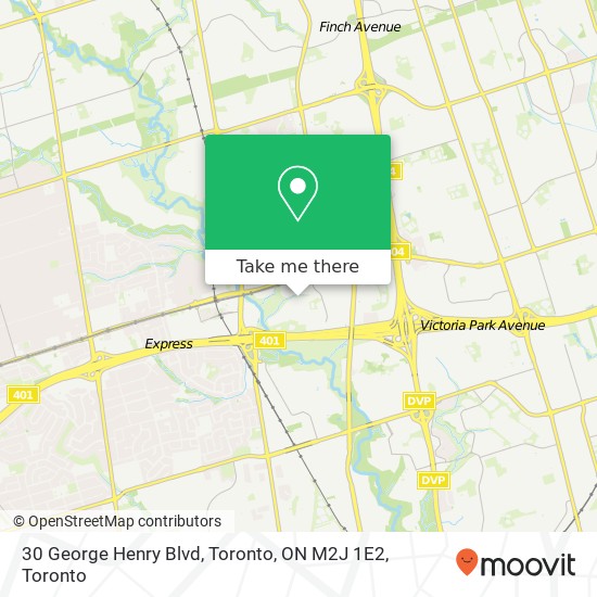 30 George Henry Blvd, Toronto, ON M2J 1E2 map