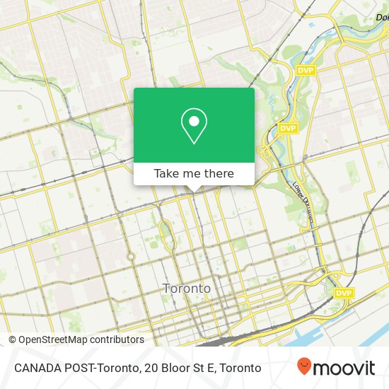 CANADA POST-Toronto, 20 Bloor St E map