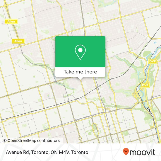 Avenue Rd, Toronto, ON M4V map