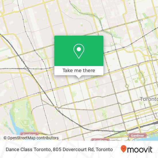 Dance Class Toronto, 805 Dovercourt Rd map