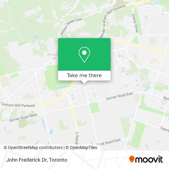 John Frederick Dr map