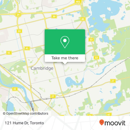 121 Hume Dr, Cambridge, ON N1T 1N3 map