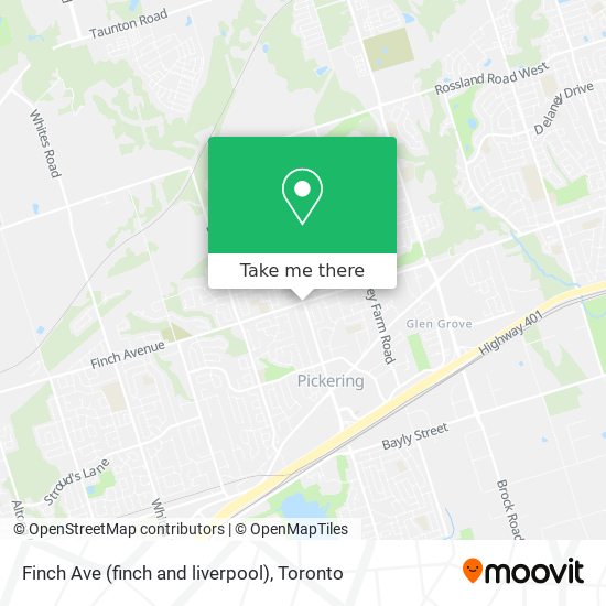 Finch Ave (finch and liverpool) map